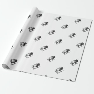 kräftiger Büffelstier Geschenkpapier