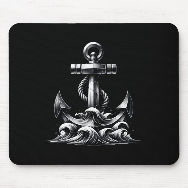 Kräftiges Anker-Design-Sticker  Mousepad (Vorne)