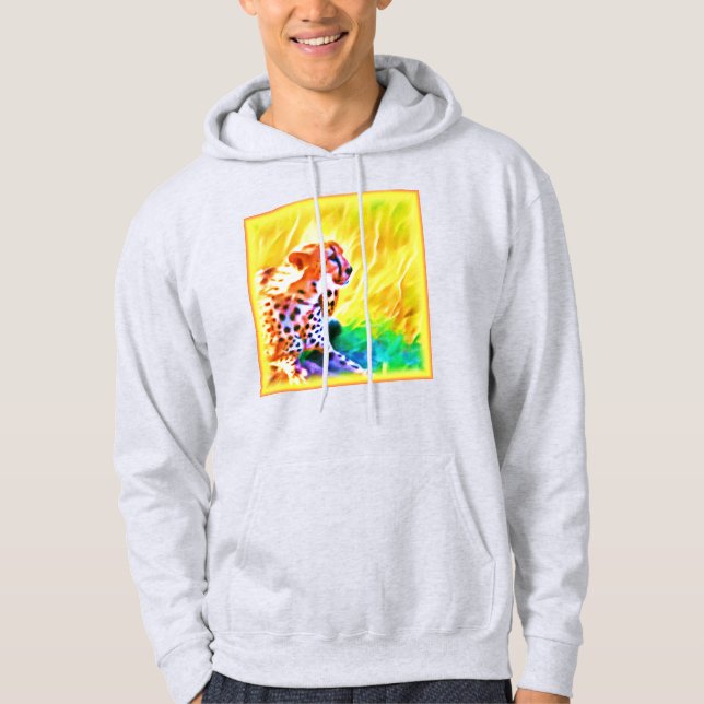 Kräftiges Geparden-Gemälde. Jetzt kaufen Hoodie (Vorderseite)