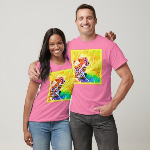 Kräftiges Geparden-Gemälde. Jetzt kaufen T-Shirt