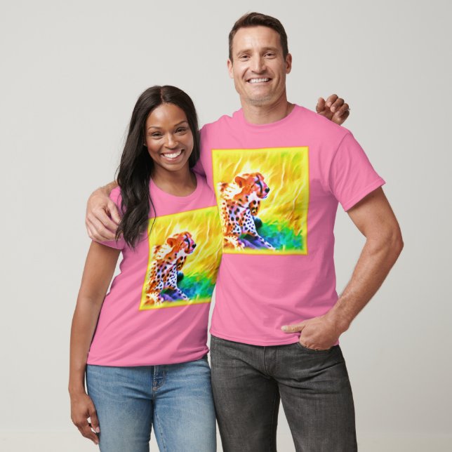 Kräftiges Geparden-Gemälde. Jetzt kaufen T-Shirt (Unisex)