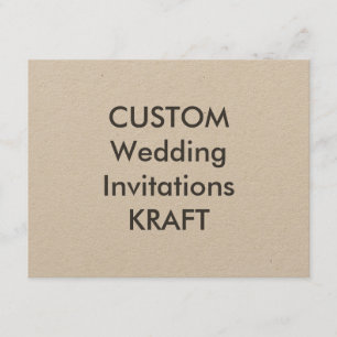 KRAFTPAPIER 100lb 5,5" x 4,25" Einladung