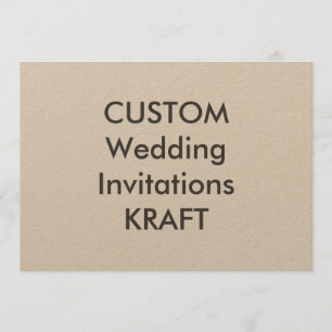 KRAFTPAPIER 100lb 7" x 5" Hochzeits-Einladungen Einladung