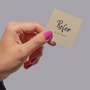 Kraftpapier Einfach Modernes Minimales Geschäft Empfehlungskarte