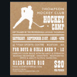 Kraftpapier, Hockey Camp Werbe-Flyer Flyer<br><div class="desc">Kraftpapier, Hockey Camp Werbe-Flyer vom Business Card Store.</div>