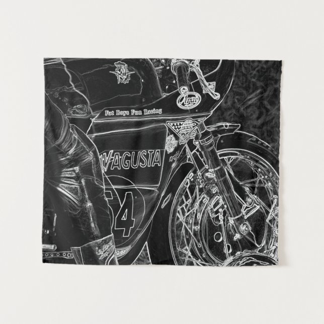 Kraftrad 1 WT Wandteppich (Vorderseite (Horizontal))