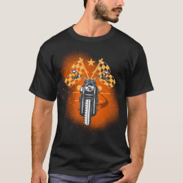 Kraftrad mit Platschem Star und Anstrich T-Shirt