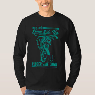 Kraftrad mit schmaler Seite nach oben Gummi 13 T-Shirt
