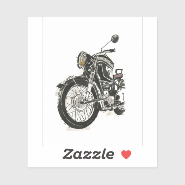 Krafträder in Ink IV Aufkleber (Blatt)