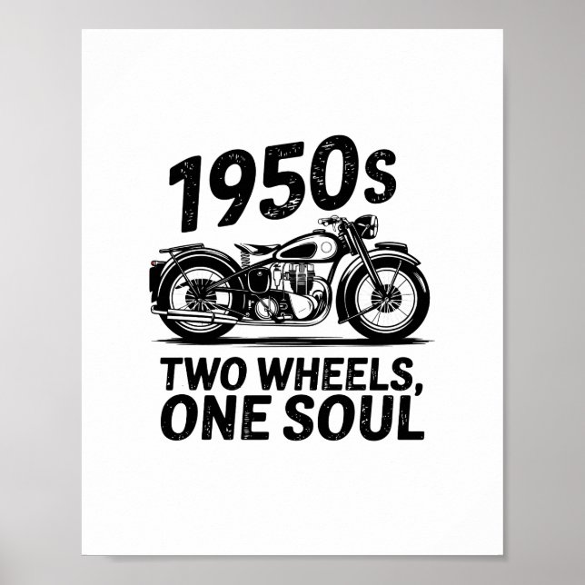 Krafträder mit zwei Rädern, einem Soul Poster (Vorne)