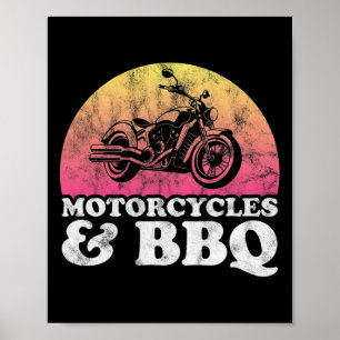 Krafträder und Byrbecker Krafträder und Grillen Poster