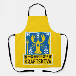 Kräftskiva - Schwedisches Krakischefisch-Party Schürze