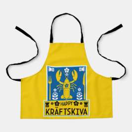 Kräftskiva - Schwedisches Krakischefisch-Party Schürze