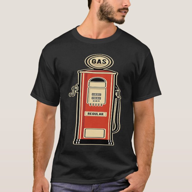 Kraftstoff der Kraftstoffpumpe gestochen T-Shirt (Vorderseite)