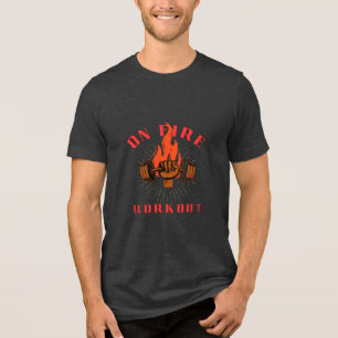 Kraftstoff für Ihre Fitness Tri-Blend Shirt