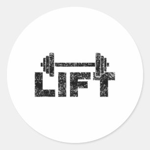 Krafttraining Hanteltraining Fitnessstudio 1 Runder Aufkleber