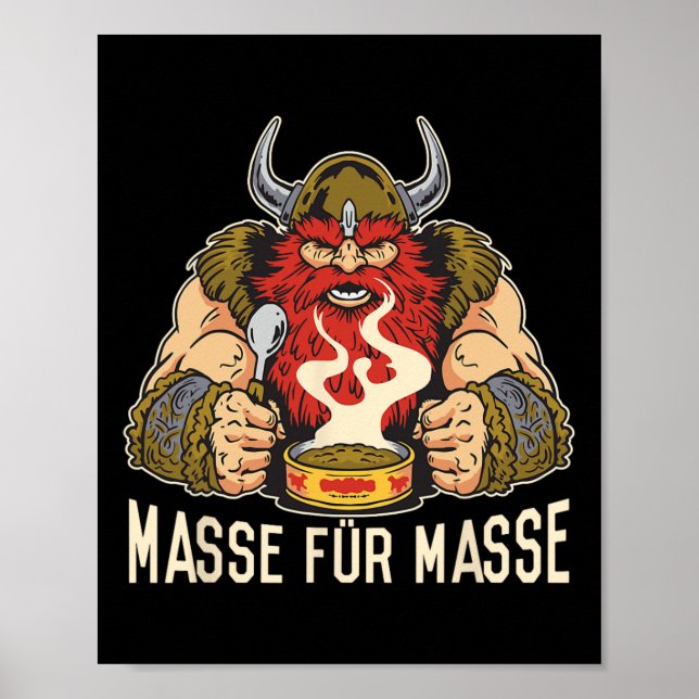 Krafttraining m für M' Viking Biceps Workout F Poster (Vorne)