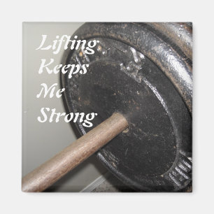 Krafttraining-Motivationsbotschaft Magnet
