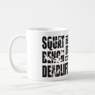 Kraftübertragung - Squat, Bench, Deadlift Kaffeetasse