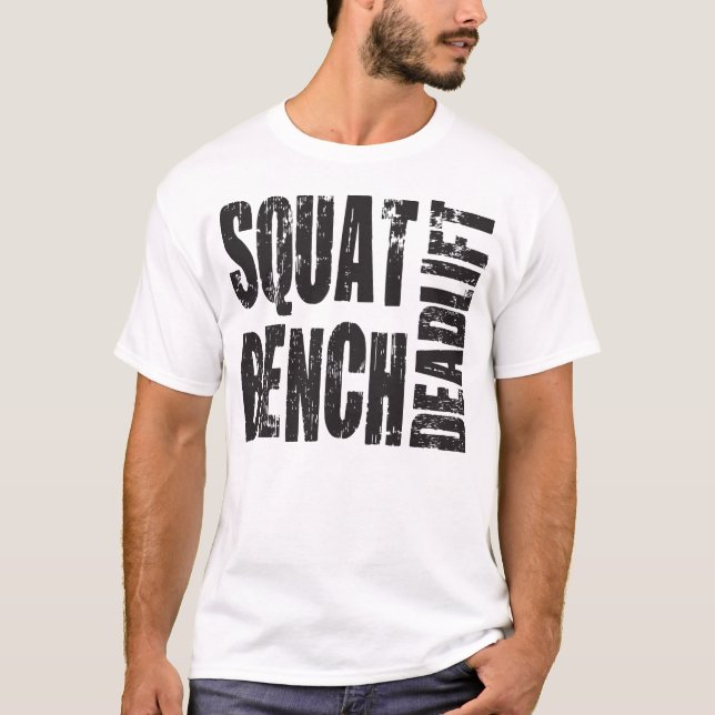 Kraftübertragung - Squat, Bench, Deadlift T-Shirt (Vorderseite)