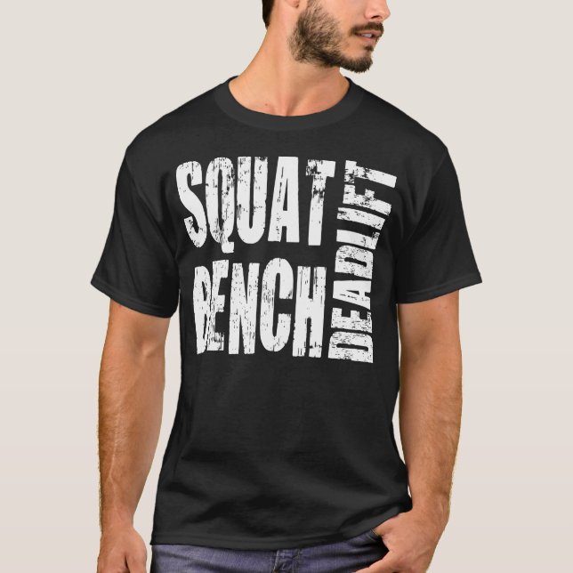 Kraftübertragung - Squat, Bench, Deadlift T-Shirt (Vorderseite)