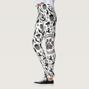 Kraftvolle Position Yoga Stretching Katze Leggings