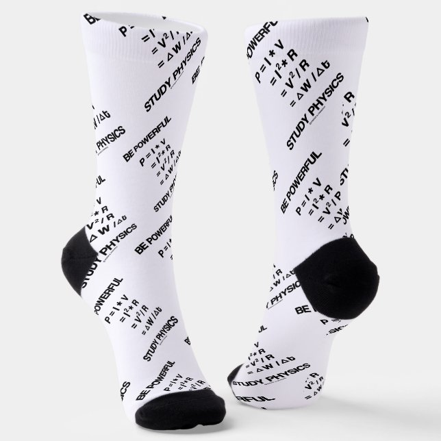 Kraftvolle Power-Gleichungen Socken (Gewinkelt)