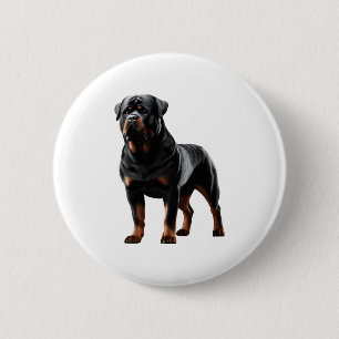 Kraftvolle Rottweiler-Haltung � Mutiger Vollkörper Button