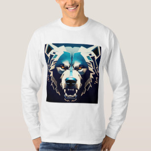 Kraftvolle stilisierte Bärenkunst mit abstrakten N T-Shirt