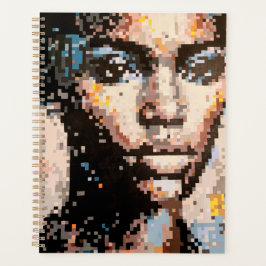 Kraftvolles Pixel-Porträt Planer