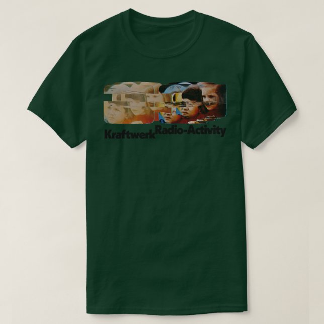 Kraftwerk Original Retro Glitch Art Design T-Shirt (Design vorne)