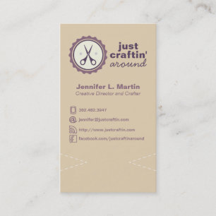 Krafty Scissors Business Cards Visitenkarte