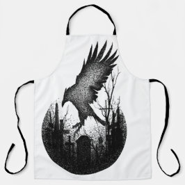 Krähe 25. Jahrestag Schürze