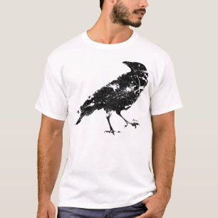 Krähe beunruhigt T-Shirt