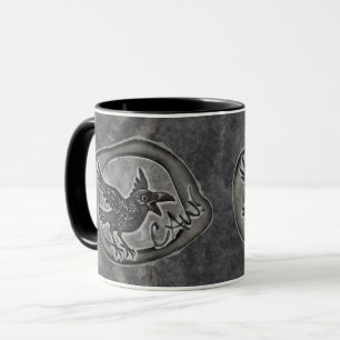 Krähe Crow Rabe ruft CAW!  Tasse