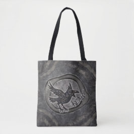 Krähe Crow Rabe ruft KRÄH! Tasche Tragetasche