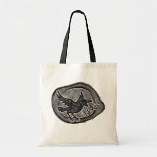 Krähe Crow Rabe ruft KRÄH! Tasche Tragetasche
