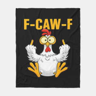 Krähe F-Caw-F Lustiger Humor Gothic Fleecedecke