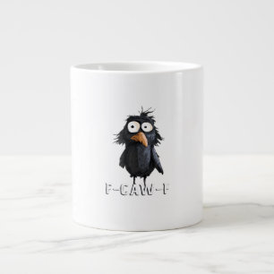 Krähe, F-Caw-F Lustiger Vogel F-Caw-F Kuh Humor Me Jumbo-Tasse