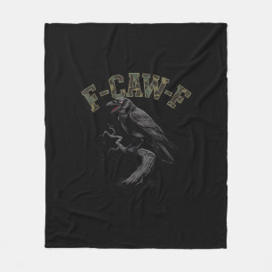 Krähe F-Caw-F Lustiger Vogel Fleecedecke