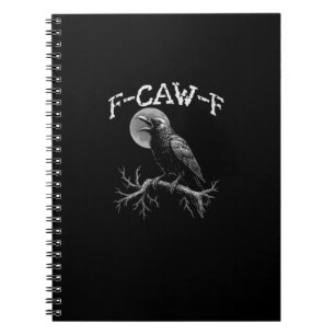 Krähe F-Caw-F Lustiger Vogel Krähe Humor Tri-Blend Notizblock