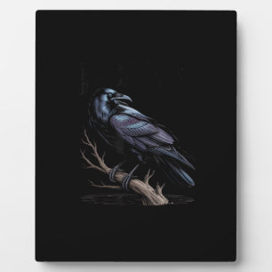 Krähe, F-Caw-F Lustiger Vogel Lustige Zitate Fotoplatte