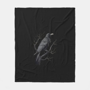 Krähe, F-Caw-F Lustiger Vogel Mond Gothic Erwachse Fleecedecke