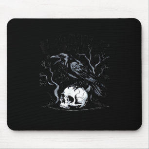 Krähe, F-Caw-F Lustiger Vogel Mond Gothic Erwachse Mousepad