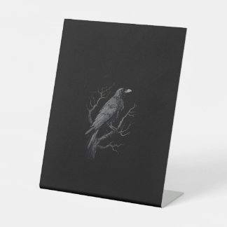 Krähe, F-Caw-F Lustiger Vogel Mond Gothic Erwachse Sockelschild