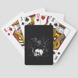 Krähe, F-Caw-F Lustiger Vogel Mond Gothic Erwachse Spielkarten