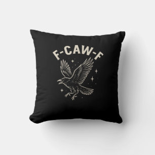 Krähe F-Caw-F Lustiger Vogel Mond Gothic Erwachsen Kissen