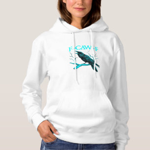 Krähe F-Caw-F Lustiger Vogel Retro-Design Kreative Hoodie