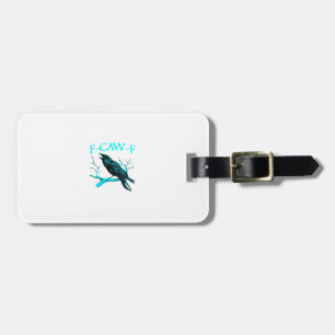 Krähe F-Caw-F Lustiger Vogel Retro Gepäckanhänger