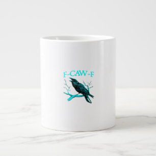 Krähe F-Caw-F Lustiger Vogel Retro Jumbo-Tasse